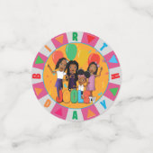 JOOLS TV ®️ Roze Tabel 60 PC Confetti (Kleine voorkant)