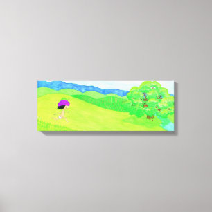 Joone draaiend canvas afdruk