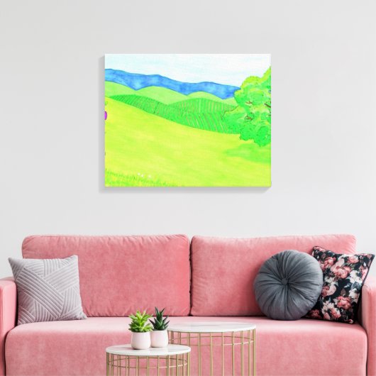 Joone running canvas afdruk (Insitu (Woonkamer))