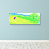 Joone running canvas afdruk (Insitu (Houten vloer))
