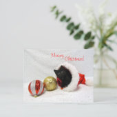 Joon's Christmas - Kat / Kitten Briefkaart (Staand voorkant)