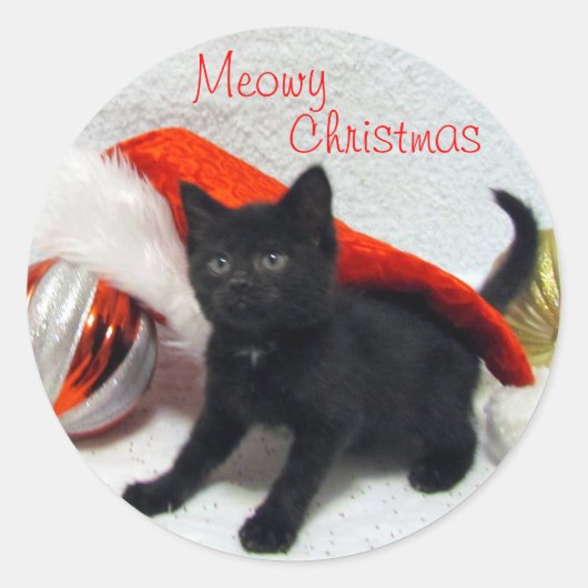 Joon's Kerstmis - Kat / Kitten Stickers (Voorkant)