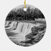 Joplin Grand Herfsten Overzicht Grayscale Ornament (Achterkant)