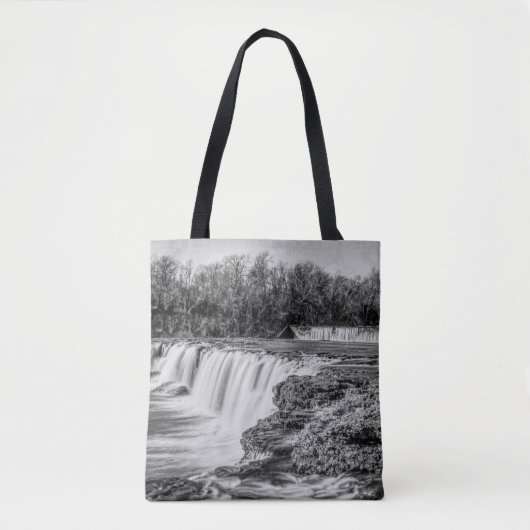 Joplin Grand Herfsten Overzicht Grayscale Tote Bag (Voorkant)