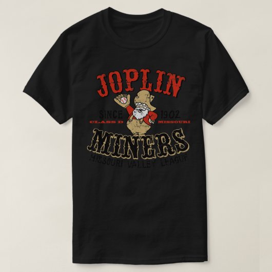 Joplin Miners Honkbal T-shirt (Design voorkant)
