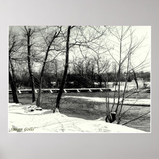 Joplin Missouri Shoal Creek Bridge Poster (Voorkant)