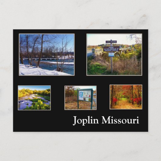 Joplin Missouri Shoal Creek Briefkaart (Voorkant)