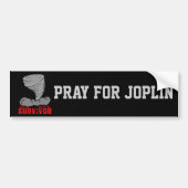 Joplin Missouri Tornado Survivor Bumpersticker (Voorkant)