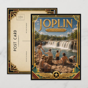 Joplin Missouri Vintage Art Deco Gouden Tijdperk Briefkaart