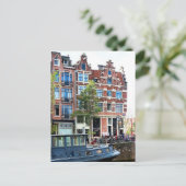Jordaan Amsterdam Prinsengracht Corner Briefkaart (Staand voorkant)