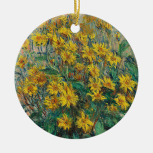 Jordaanse artisjokbloemen door Claude Monet Keramisch Ornament