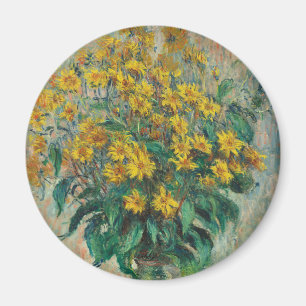 Jordaanse artisjokbloemen door Claude Monet Magneet