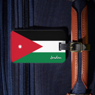 Jordaanse Bagagelabels, patriottische Jordaanse vl Bagagelabel