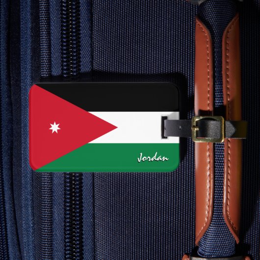 Jordaanse Bagagelabels, patriottische Jordaanse vl Bagagelabel (Voorkant Insitu 4)