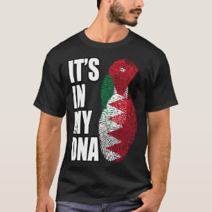 Jordaanse en Bahreinse Mix DNA-erfgoedvlag T-shirt