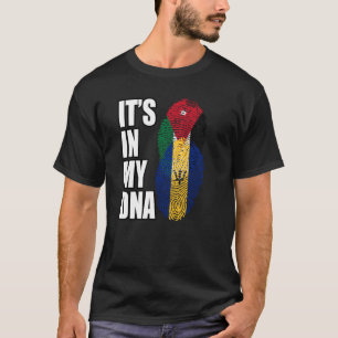 Jordaanse en Barbadiaanse Mix DNA-werelderfgoedvla T-shirt