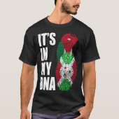 Jordaanse en Burundese mix DNA erfgoed vlag T-shirt (Voorkant)