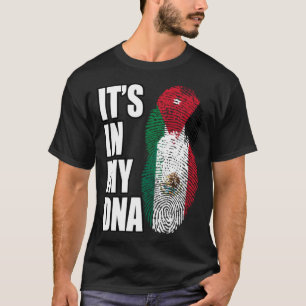 Jordaanse en Mexicaanse DNA-vlag voor het erfgoed  T-shirt