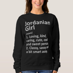 Jordaanse Meisje Jordanië Grappig Land Home Roots Trui