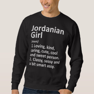 Jordaanse Meisje Jordanië Grappig Land Home Roots  Trui