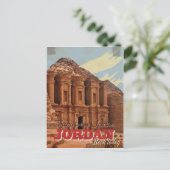 Jordaanse vakantie Klassieke Reisposter. Briefkaart (Staand voorkant)