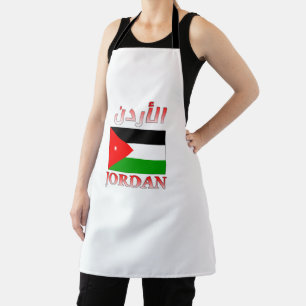 Jordaanse vlag ا أ د ن Arabisch en Engels WordArt Schort