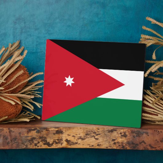 Jordaanse vlag fotoplaat (Zijkant)
