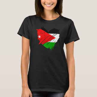 Jordaanse vlag ik hou van Jordanië... in mijn DNA  T-shirt
