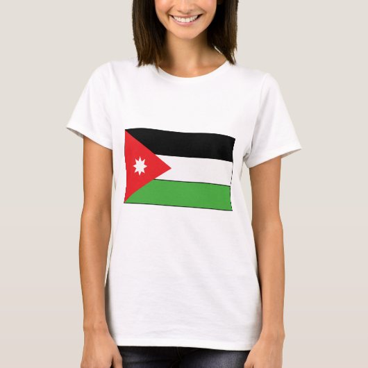 Jordaanse vlag T-shirts en cadeautjes (Voorkant)