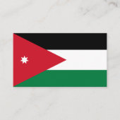 Jordaanse vlag, Vlag van Jordanië Visitekaartje (Voorkant)