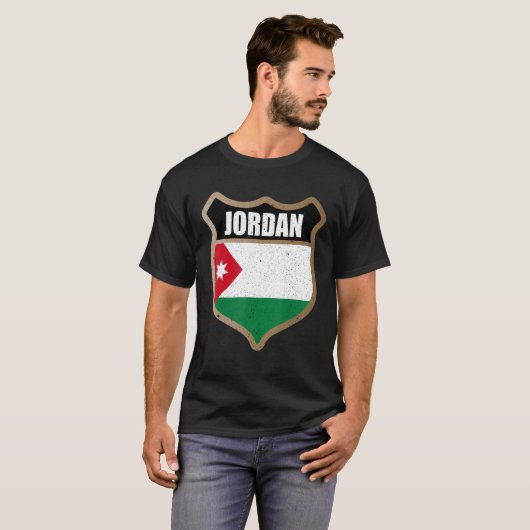 Jordaanse vlag voor proud - Jordaniërs en amma T-shirt (Voorkant volledig)