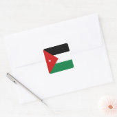 Jordaanse Vlagsticker Vierkante Sticker (Envelop)