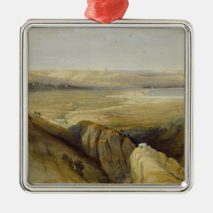 Jordaanvallei uit deel II van de Heilige Land Metalen Ornament