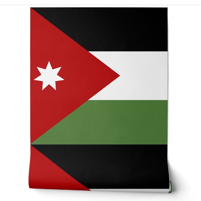Jordaanvlag Behang (Afrollen)