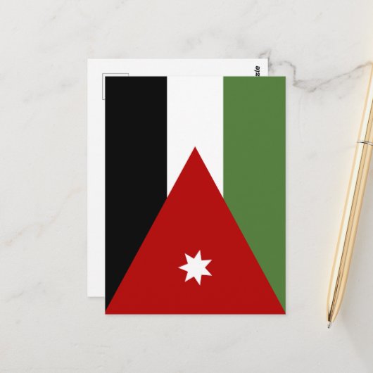 Jordaanvlag Briefkaart (Voorkant / Achterkant in situ)