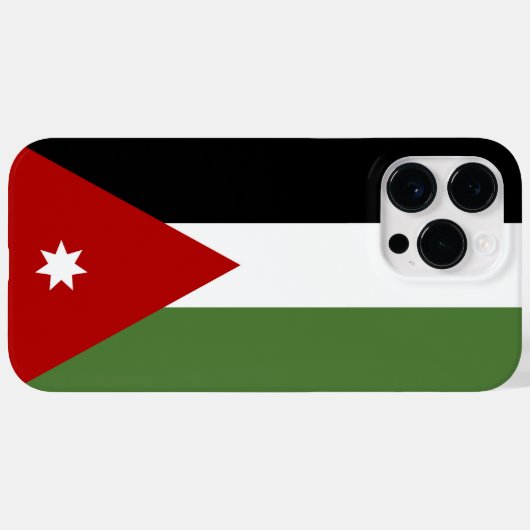 Jordaanvlag Case-Mate iPhone Case (Achterkant (horizontaal))