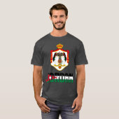 Jordaanvlag en wapenschild t-shirt (Voorkant volledig)