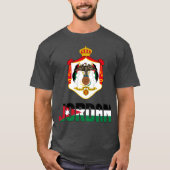 Jordaanvlag en wapenschild t-shirt (Voorkant)