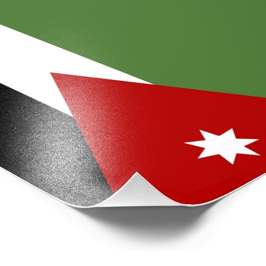 Jordaanvlag Foto Afdruk (Hoek)