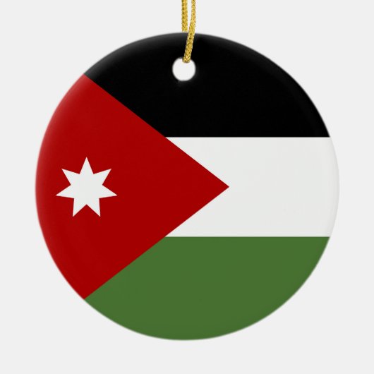 Jordaanvlag Keramisch Ornament (Voorkant)