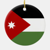 Jordaanvlag Keramisch Ornament (Achterkant)