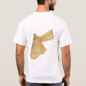 Jordaanvlag + map + tekst T-shirt (Achterkant)
