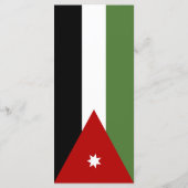 Jordaanvlag Menu (Achterkant)