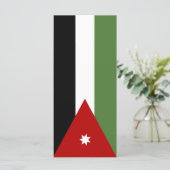 Jordaanvlag Menu (Staand voorkant)