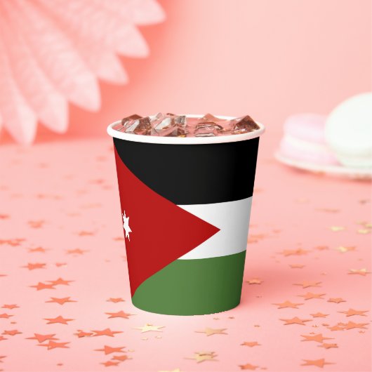 Jordaanvlag Papieren Bekers (Insitu)