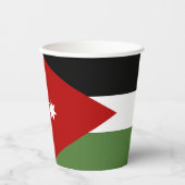 Jordaanvlag Papieren Bekers (Voorkant)