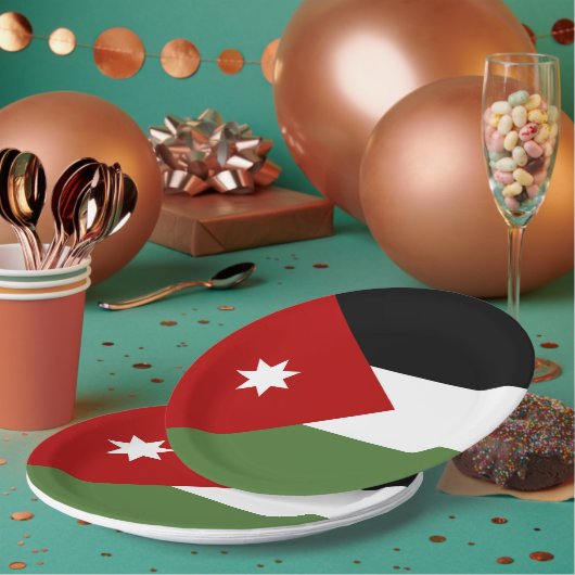 Jordaanvlag Papieren Bordje (Multi)