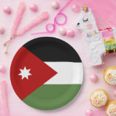 Jordaanvlag Papieren Bordje (Feest)