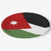 Jordaanvlag Papieren Bordje (Gekanteld)