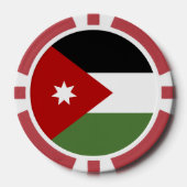 Jordaanvlag Poker Chips (Voorkant)